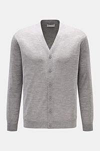 Kiefermann Merino Cardigan 'Tadeusz' grau meliert