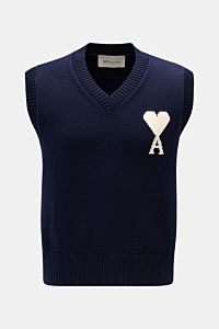 Ami Paris V-Neck Pullunder navy
