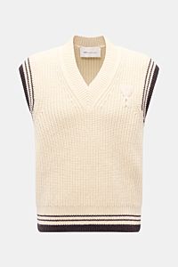 Ami Paris V-Neck Pullunder sand