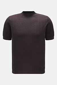 Emporio Armani Kurzarmpullover dunkelgrau