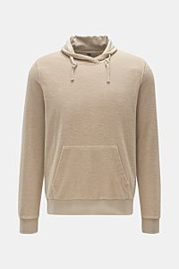 04651/ A trip in a bag Frottee-Kapuzenpullover 'Terry Turtle' beige