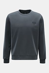 A.P.C. Rundhals-Sweatshirt 'Standard Rue Madame' dunkelgrau