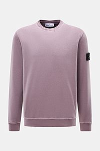 Stone Island Rundhals-Sweatshirt 'Washed Sweat' flieder
