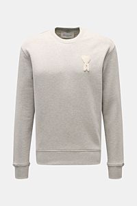 Ami Paris Sweatshirt 'Crewneck' grau meliert