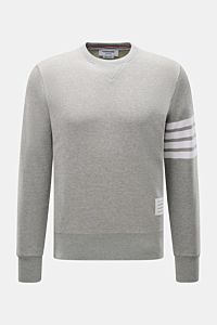 Thom Browne Rundhals-Sweatshirt grau meliert