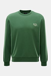 A.P.C. Rundhals-Sweatshirt 'Standard Rue Madame' dunkelgrün