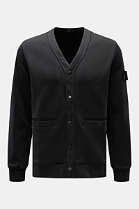 Stone Island Sweat-Cardigan 'Ghost Piece' schwarz