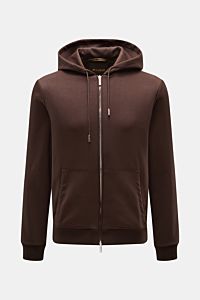 Moorer Sweat jacket 'Matthew Felpa' dark brown