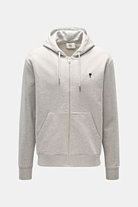Ami Paris Sweat jacket light grey mottled