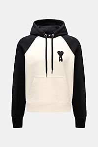 Ami Paris Kapuzenpullover 'Boxy Fit' creme/schwarz