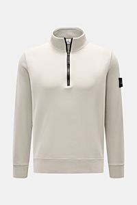 Stone Island Sweat-Troyer 'Basic Sweat' hellgrau