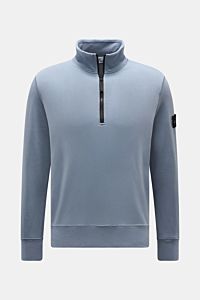 Stone Island Sweat-Troyer 'Basic Sweat' rauchblau