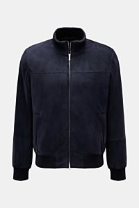 Mandelli Veloursleder-Blouson navy