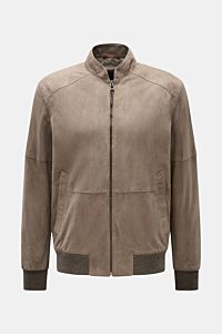 Windsor Lederblouson 'Borello' taupe