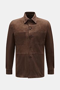 Rifugio Suede jacket dark brown