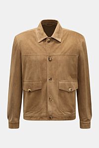 Rifugio Velourslederjacke hellbraun