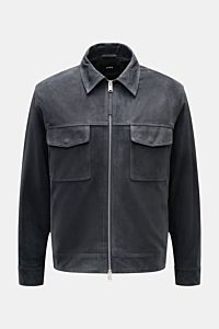 Arma Velourslederjacke 'Kale' anthrazit