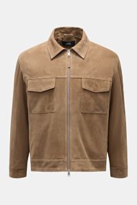 Arma Velourslederjacke 'Kale' taupe