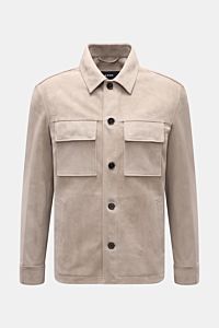 Arma Velourslederjacke 'Mex' hellgrau