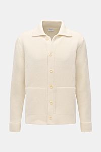 04651/ A trip in a bag Cardigan 'Boiled Blouson' offwhite