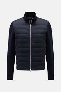 Moorer Daunen-Strickjacke 'Duncan' navy