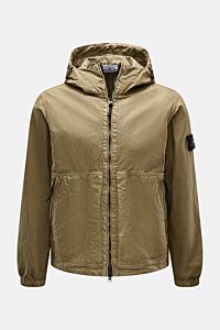 Stone Island Jacke 'Organic-Look Nylon Panama-TC' oliv