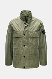 Stone Island Wachsjacke 'Waxed Pigment Cotton Tela' oliv