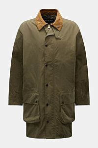 Barbour Waxed jacket 'Icons Border Casual' olive