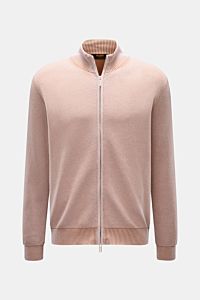 Moorer Cardigan 'Urbino' off-white/light brown mottled