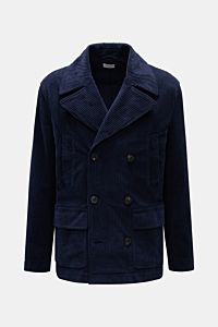 04651/ A trip in a bag Corduroy pea coat navy