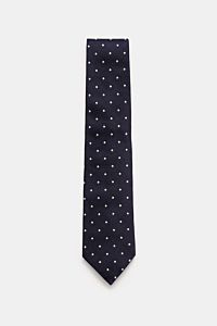 Tom Ford Seidenkrawatte navy/creme gepunktet