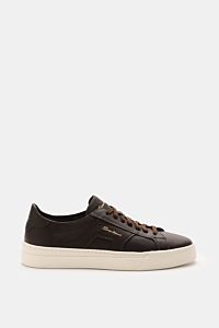 Santoni Sneaker 'Double Buckle' dunkelbraun