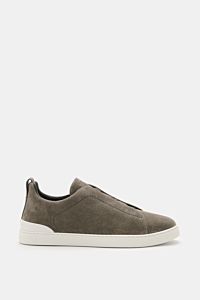 Zegna Slip-on-Sneaker 'Triple Stitch' grau