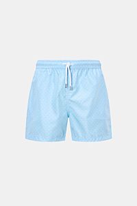 Fedeli Badeshorts 'Madeira Airstop' hellblau/weiß gemustert