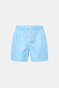 Fedeli Swim shorts 'Madeira Airstop' light blue/white patterned