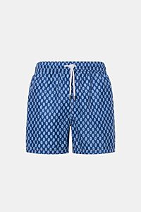 Fedeli Swim shorts 'Madeira Airstop' dark blue/blue/white patterned