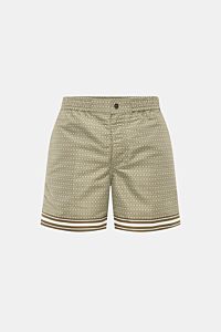 Ché Badeshorts 'Lucena' grün/braun gemustert