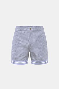 Ché Badeshorts 'Lucena' rauchblau/weiß gemustert