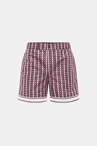 Ché Badeshorts 'Pressoa' bordeaux/hellbraun gemustert