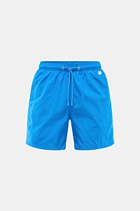 MC2 Saint Barth Badeshorts 'Lightning Pantone' blau, Frontansicht, recycelte Microfaser, elastischer Bund, Kordelzug, Regular Fit, Taschen, Mesh-Innenfutter, verstaubar.