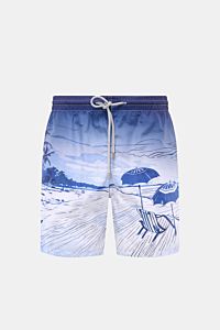 Zeybra Portofino 1962 Badeshorts 'Spiaggia' rauchblau/hellblau
