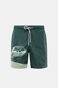 Zeybra Portofino 1962 Badeshorts 'Lux Car' dunkelgrün/salbei