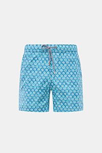 Zeybra Portofino 1962 Badeshorts türkis/blau/offwhite gemustert