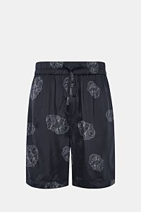 Officine Générale Shorts 'Fynn' schwarz/weiß gemustert