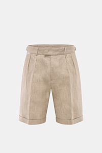 04651/ A trip in a bag Linen shorts beige