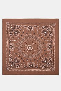 Ace Denim Silk scarf brown/black/white patterned