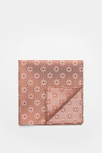 Top-down view of a folded Brunello Cucinelli Silk pocket square rust brown/light grey patterned with medallion weave and rolled edges.

Elegant accent: This silk pocket square by BRUNELLO CUCINELLI has a fine medallion weave pattern that creates a subt