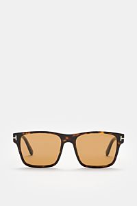 Tom Ford Sunglasses 'Calder' dark brown/brown patterned
