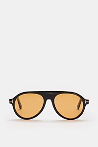 Tom Ford Horn-Sonnenbrille 'Private Collection' anthrazit gemustert/gelb
