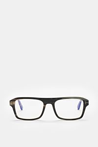 Tom Ford Horn Brille 'Private Collection' schwarz/grau gemustert